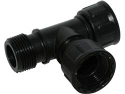 conexion "T" Colector Rosca Loca 1 " GARDENA