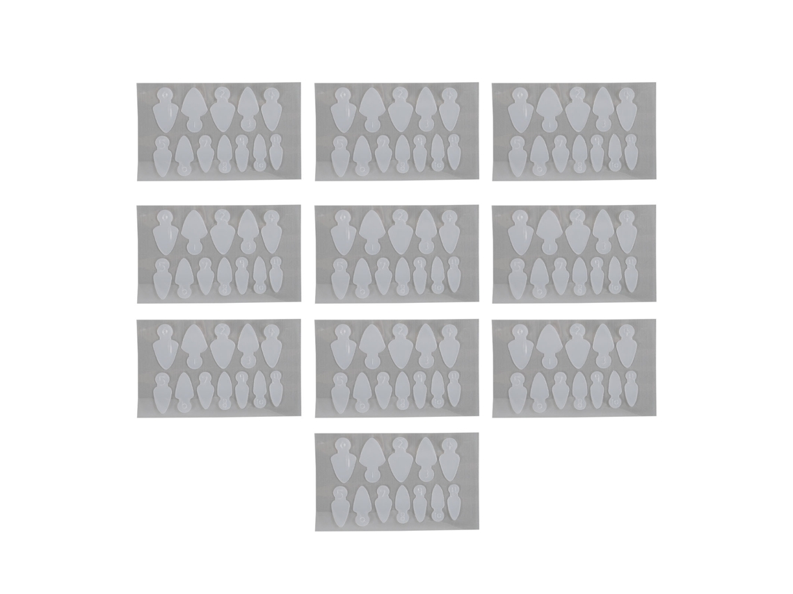 120 Moldes De Uñas Rígidos Reutilizables Para Extensiones De Uñas Francesas Con Guías Y Accesorios De Manicura.
