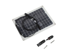 Panel solar monocristalino portátil de 15 W y 18 V con controlador de 20 A para coche, barco, remolque o camión (sin marca).