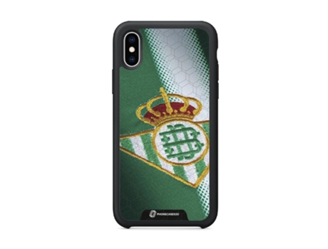 Funda Móvil Oficial Real Betis Fc para iPhone XS PHONECASES3D Piel Sintética Negro