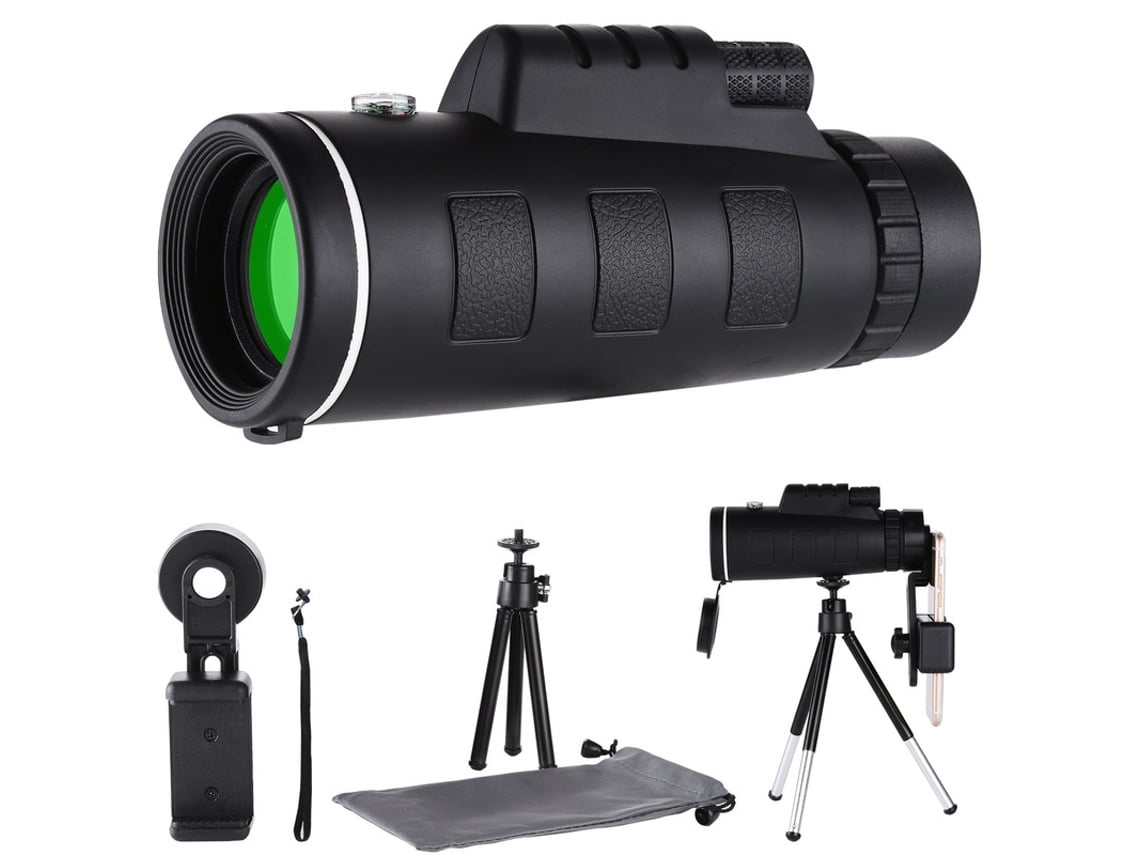 Monocular 40x60 Adecuado Para Senderismo Negro Zruxe