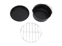 Accesorios Para Sartenes De Acero Inoxidable Con Molde Para Pasteles Y Bandeja Antiadherente Para Pizza De 7 Pulgadas, Aptos Para Lavavajillas.
