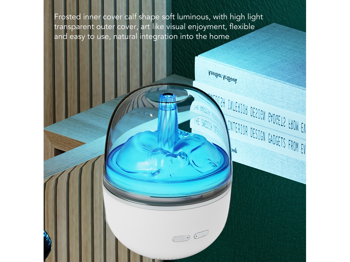 Humidificador Aromático Ultrasónico De 260 Ml Con Luz De Color Para Yoga Y Sueño (blanco)