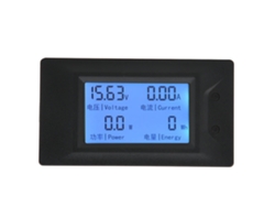 Medidor De Energía Digital De 30 A Cc Con Pantalla Multifuncional: Voltaje, Corriente, Potencia, Batería (kwh)