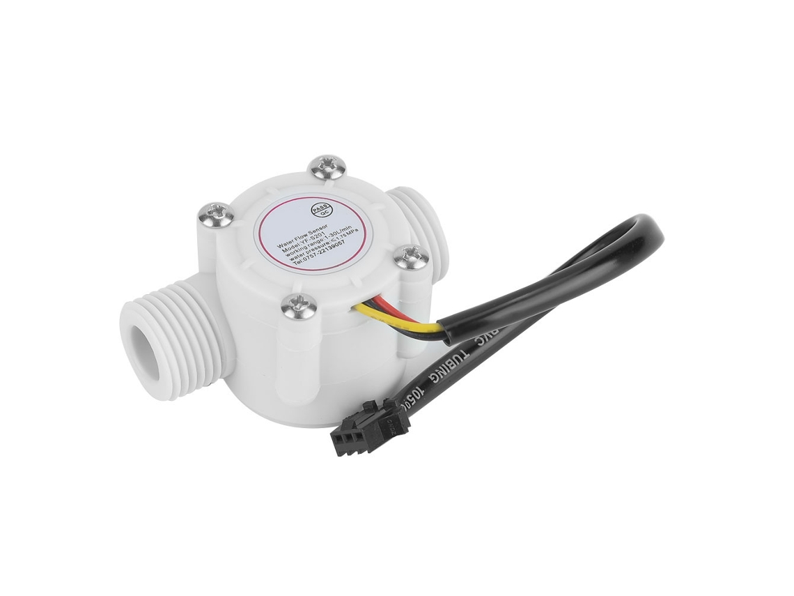 Sensor De Flujo De Agua Control Flowmeter Hall Para Calentador De Agua G1/2 S201 Plástico