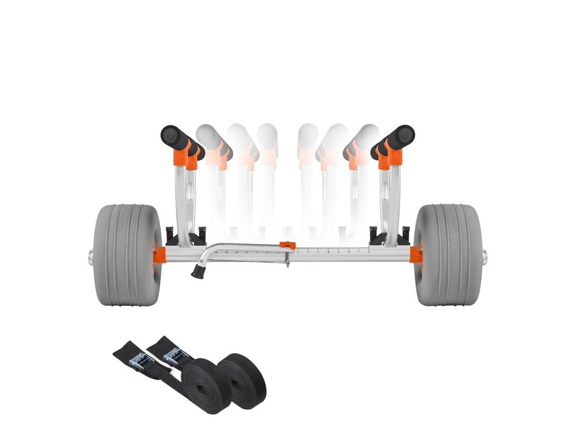 Remolque para kayak Succebuy con neumáticos inflables de PU de 30,5 cm y capacidad de carga de 158 kg