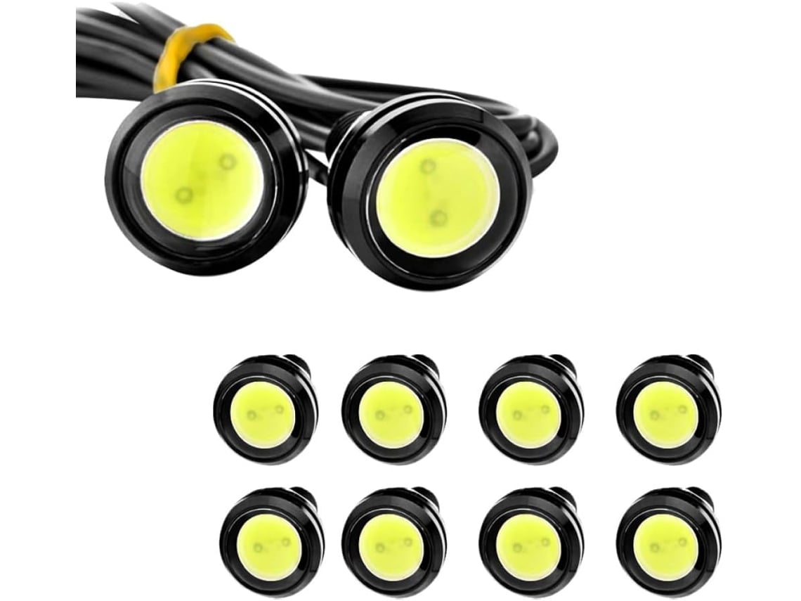 Conjunto De 10 Luzes Led Tipo Olho De Águia, Classificação Ip67, À Prova D'água E Poeira.
