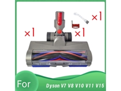 Para Aspirador De Pó Sem Fio V7 V8 V10 V11 V15 Design Anti Emaranhamento Cabeça De Escova De Rolo Com Led D Saisiyiky