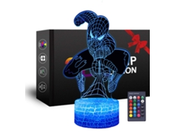 3D Superhero Night Light Spiderman Boy Toy Night Light para Navidad o fiesta de cumpleaños para niños niñas y niños (Spiderman)
