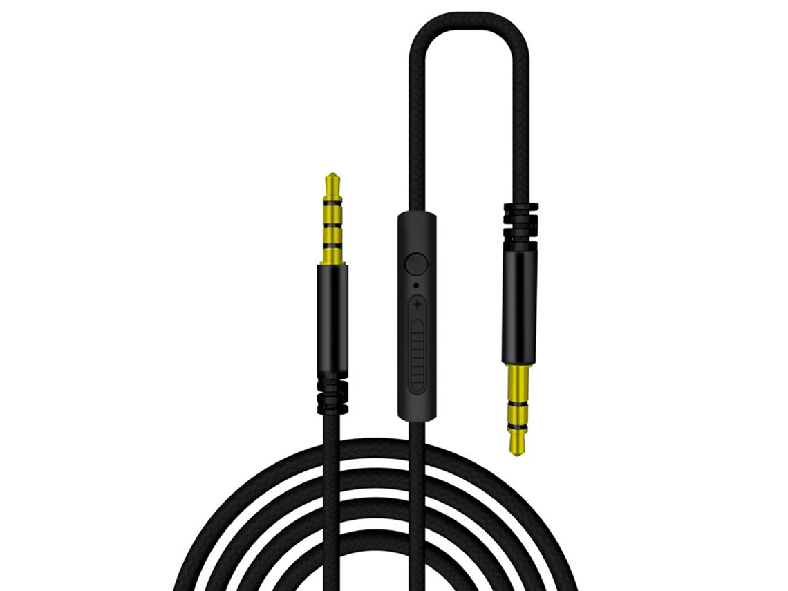 Cable De Audio De 3,5 Mm Macho A Macho Con Micrófono Auxiliar Para Teléfono Móvil, Auriculares, Coche, 1,2 M