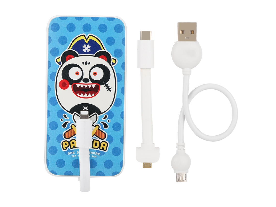 Batería Portátil (carga Rápida De Alta Capacidad) Black Fish Batería Portátil - 8000 Mah (pirate Panda)