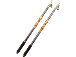 Caña De Pescar Telescópica Profesional Fibra Carbono 2,1 A 3,6 M, Accesorio Portátil Para Spinning, Ideal V...