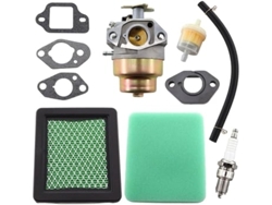 Kit de filtro de aire con carburador y junta para motor Honda GCV135, GCV160, GC135, GC160, HRB216, HRR216 y HRS216. Reemplaza la cortadora de césped Panoona G.