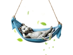 Estatua De Descanso, Escultura De Dragón Durmiendo - Dragón Descansando En Una Hamaca Colgante, Divertida Y Adorable