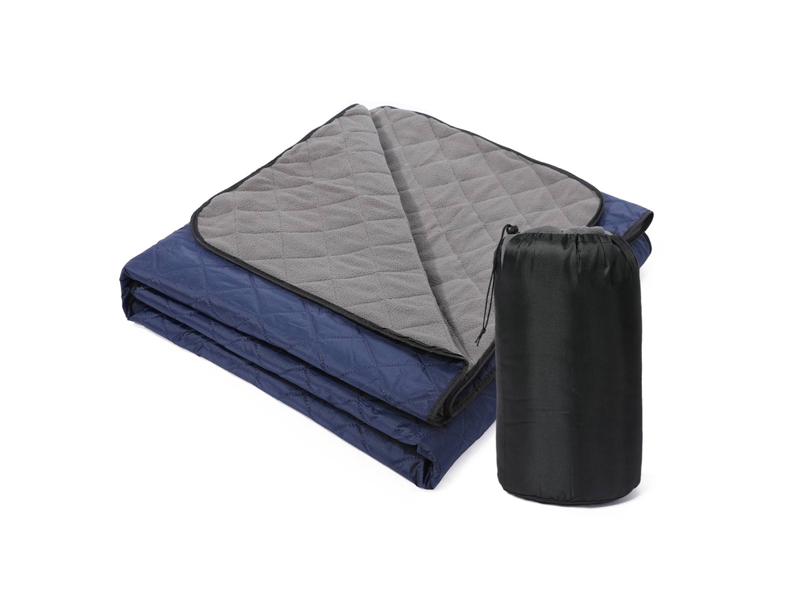 Manta De Camping Acolchada De Forro Polar Impermeable Para Acampar Al Aire Libre, Picnics Y Estadios.