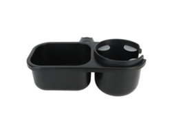 Fiambrera Universal 2 En 1 Para Cochecito Con Portavasos - Negra