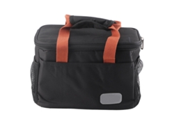 Bolsa isotérmica reutilizable e impermeable de 15 litros para picnic en la oficina - Negra