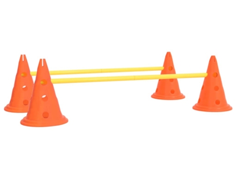 vidaXL Juego de obstáculos para perros naranja y amarillo