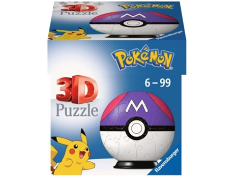 Puzzle 3D Masterball Morada 54 Piezas POKÉMON