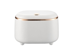 Rebe-lixeira Mini Com Tampa Do Tipo Pressão Plástica Oval Pequena Lixeira De Mesa Para Lar Cozinha Quarto Banheiro Branco