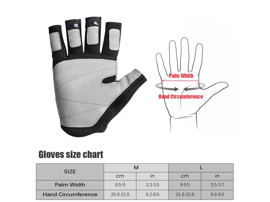 Guantes De Escalada Sin Dedos, Guantes Deportivos Para Montañismo, Senderismo, Pesca, Acampada, Unisex.