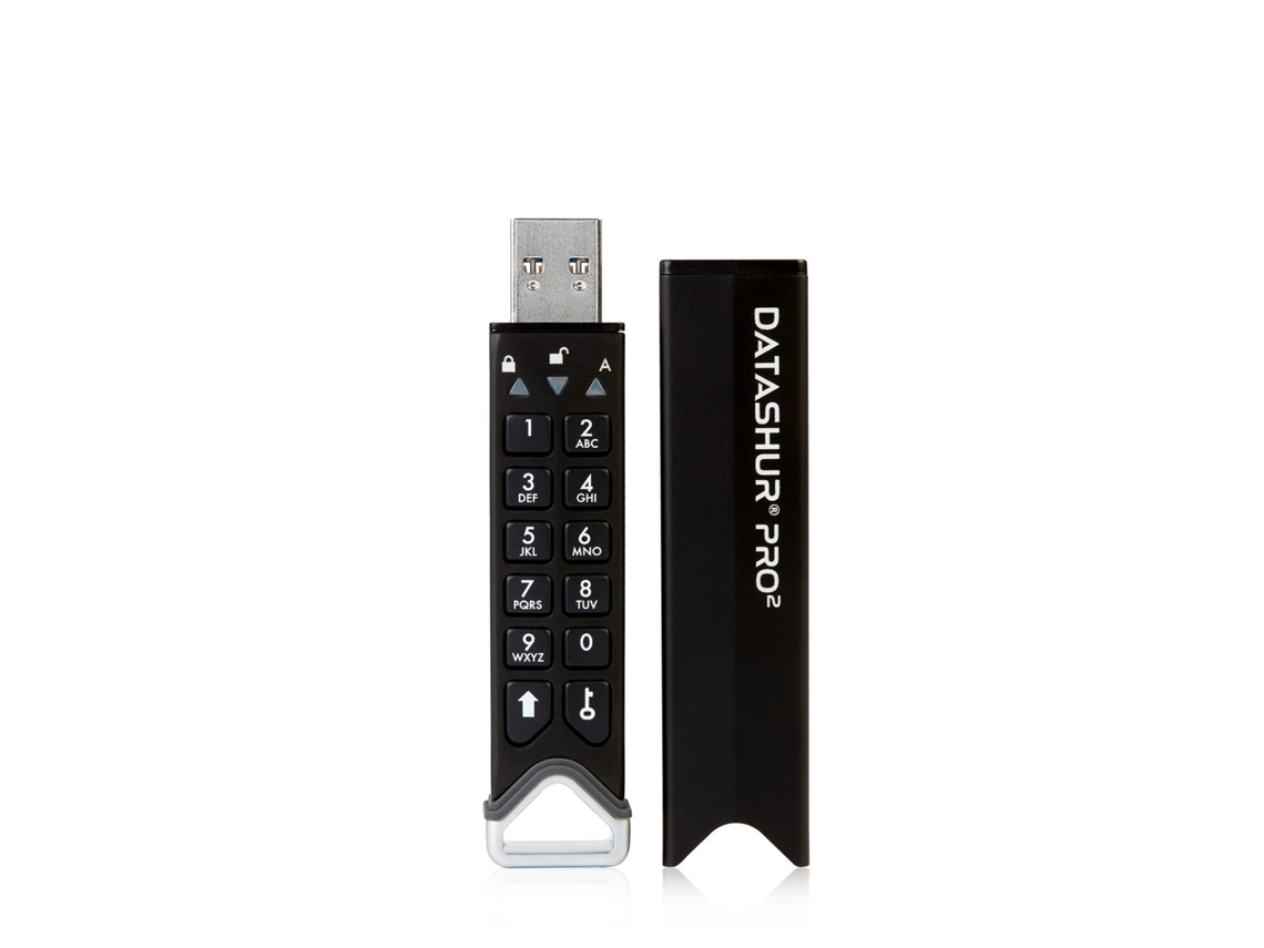 Unidad de memoria USB DataShur Pro2 de 64 GB, USB tipo A 3.2 Gen 1, color negro (3.1 Gen 1)