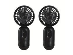 Juego De 2 Mini Ventiladores Personales Ligeros, Con Control De Flujo De Aire De 3 Niveles, Ideales Para Viajar. Ventilador Que Se Ajusta Pe