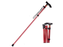Bastón plegable ajustable, base deportiva, senderismo, trekking, bastones de aleación de aluminio, bastón plegable, 1 unidad