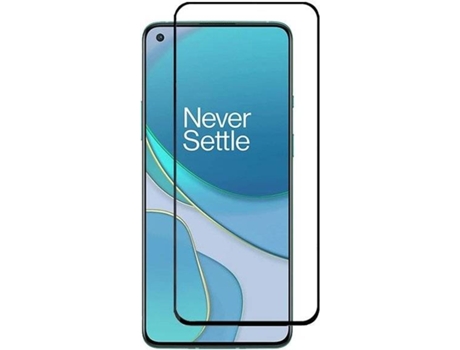 Protector de Cristal Templado Oneplus 8T Full Cover Transparente y Negro