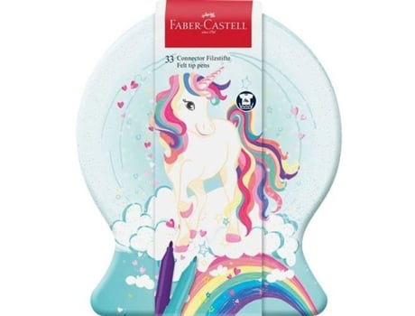 Set de Rotuladores FABER-CASTELL Maletín Multicolor Unicornio 33 Piezas