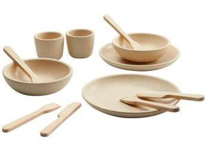 Conjunto de Cubiertos PLAN TOYS Madera