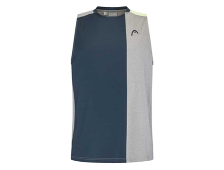 Camiseta sin Mangas de Hombre para Pádel HEAD RACKET Cinzento Azul (2XL)