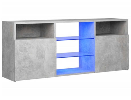Mueble para la televisión VIDAXL Gris Madera contrachapada (120x30x50 cm)