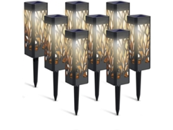 Luces solares LED para exteriores, iluminación decorativa impermeable para jardín, patio y caminos.