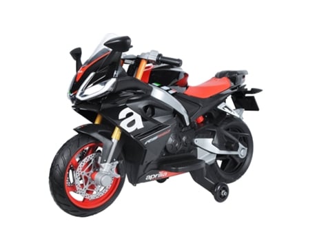 Moto Eléctrica para Niños APRILIA RS660 Negro 0-6 Anos 12V