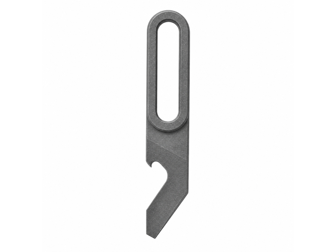 Herramienta Edc Polski Titanio Gris Piedra 9 X 1,2 Cm Multifunción Con Abridor Y Destornillador Para Llaves Y Camping