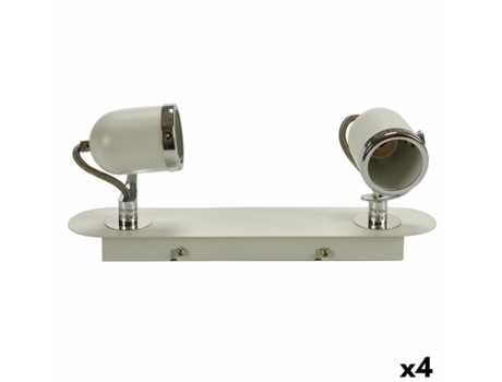 Lámpara de Techo GRUNDIG Blanco Metal GU10 50 W 8x13x31 cm (4 Unidades)