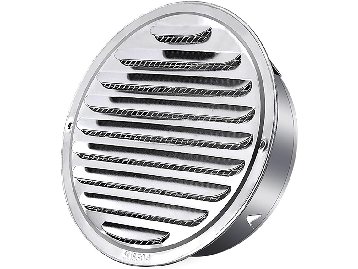 Rejilla De Ventilación Redonda Acero Inoxidable Para Tubo Escape, Campana Salida Aire, Rejilla Redonda, Ext...