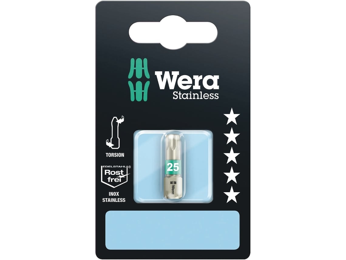 Puntas SB TORX, acero inox 3867/1 TS TORX 30 x 25 mm SB WERA 05073625001