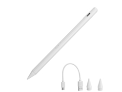 Lápiz óptico recargable para tableta iOS Pro11/Pro12 con puntas intercambiables y luz dorada.
