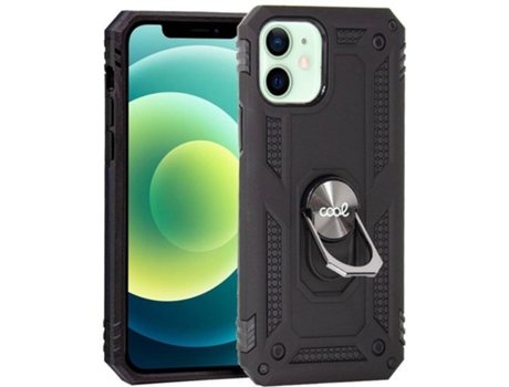 Funda Iphone 12, Pro COOL Anillo Negro