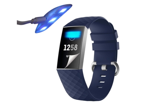 Kit 4 Protectores de Pantalla Hidrogel para Fitbit by Google Charge 3 Transparente