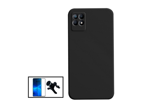 Kit De Película De Vidrio Templado De Cubierta Completa 5D Soporte Magnético De Coche Reforzado Con Silicona Líquida Para Realme Narzo 50i - Negro ...