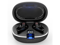 Auriculares YEMAESRE estéreo con cancelación de ruido y graves profundos con Bluetooth, color negro