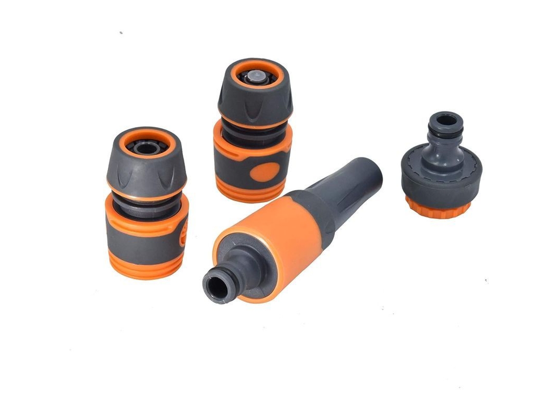 Riego, Jardín, Kit de limpieza, Conectores, Adaptadores 13 mm, 19 mm, Boquilla ajustable