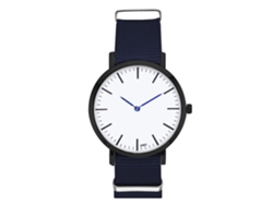 Reloj De Moda Para Hombre Y Mujer, Correa De Nailon, Esfera Redonda, Movimiento De Cuarzo, Azul Real, Para Parejas.