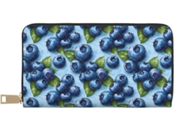 Cartera De Viaje Cuero Con Cremallera Para Mujer Diseño Estampado