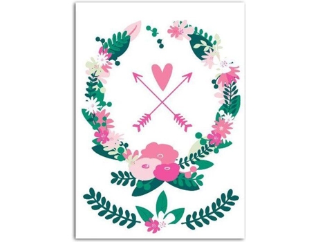 Textil Fusible MADEMOISELLE TOGA Corona de Flores (15 x 21 cm)
