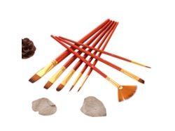 Juego De 10 Pinceles De Cerdas De Nailon Para Artistas, Ideales Para Acrílico, Acuarela, Óleo Y Gouache.