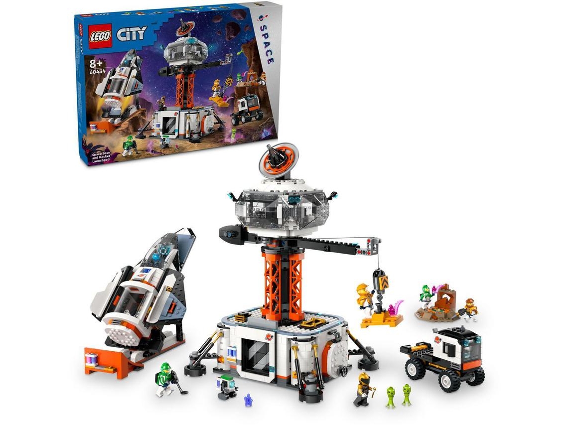LEGO City: Base Espacial e Plataforma de Lançamento de Foguetão (1422 peças)